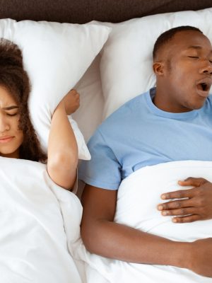 Family,Problems,,Apnea,And,Insomnia,Due,Spouse.,Young,Tired,African Family,Problems,,Apnea,And,Insomnia,Due,Spouse.,Young,Tired,African